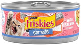 Purina Friskies Shreds With Salmon in Sauce Wet Cat Food - (Pack of 24) 5.5 oz. Cans