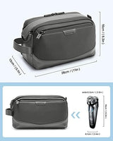 BAGSMART Toiletry Bag for Men, Large Travel Toiletry Organizer, Dopp Kit Water-resistant Shaving Bag for Toiletries Accessories - Grey