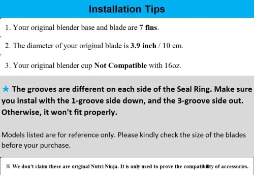 5 Pack Rubber Gaskets Replacement Seal White Ring for Nutri Ninja Blender Replacement for Ninja Auto iQ Pro Extractor CT680 BL456-30 BL480 BL681A BL682 BL640 (3.94 inch Gaskets)