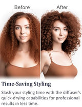 Diffuser Attachment for Shark FlexStyle Hair Dryer, Enhance Natural Curls Accessories for Flex Style Blow Dryer Styler, Styling Tool for Wavy, Curly, Coily Hair, Black