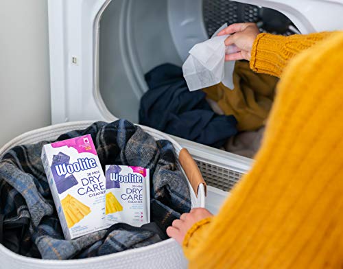 Woolite At-Home Dry Cleaner Dry Cleaning Cloths, Gentle Laundry Care for Special Fabrics and Dry-Clean-Only Clothes, Fresh Scent, 6 Cloths