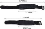 Facmogu 2PCS Guitar String Mute Dampener, Guitar String Cover Belt, Adjustable Bass Guitar Mute Silencer, Fretboard Muting Straps, Guitar Noise Damper Tape, Musical Instrument Accessories - Black