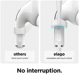 elago Ear Hooks Designed for AirPods Pro, 4 & 3 & 2 & 1, Earbuds Accessories, Anti-Slip, Ergonomic Design, Comfortable Fit [US Patent Registered]