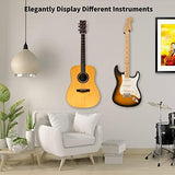 3 Pack Guitar Wall Mount, Wood Guitar Wall Hanger, Guitar Hook, Guitar Accessories for Acoustic Electric Bass Guitar Ukulele Banjo Mandolin