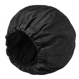 Shower Cap for Men Black Bath Cap, Reversible Terry Lined Large Waterproof Adjustable Shower Caps Elastic Band Stretch Hem Hair Hat for braids