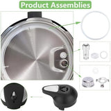 11 PCS Instant Pot Accessories for Lux 5, 6 QT, Instant Pot Replacement Parts Include Sealing Ring, Steam Release Valve, Anti-Block Shield, Valve Sealing Ring, Float Valve and Gasket
