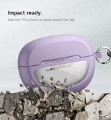 SURITCH Case Cover for Bose Ultra Open Earbuds(2024), Shockproof Protective Cover for Bose Ultra Open Wireless Ear Earbuds Charging Case Accessories with Carabiner, Purple