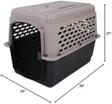 Petmate Vari Dog Kennel - Portable Dog Carriers & Crates for Large Dogs, Airline-Friendly, Durable Plastic, Pet Carrier For Home and Travel, 36 Inches, Taupe and Black, With Travel Kit