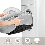JOEJOY Dog Beds for Small Medium Dogs, Cozy Cuddler Luxury Puppy Pet Bed with Blanket Attached, Donut Round Calming Anti-Anxiety Dog Burrow Cave Bed - Anti-Slip Bottom and Machine Washable 26 inch