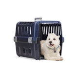 EveryYay by Petco 2-Door Pet Kennel Small 23" L X 15.4" W X 15.8" H Navy & Grey