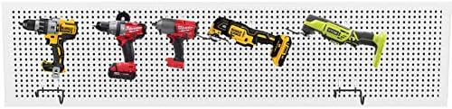 KINOMI 24 Pack Pegboard Hooks Heavy Duty Pegboard Drill Holder Power Tool Holder, Value Set, Large Pegboard Accessories and Hooks for Tools, Power Drills, Art and Craft Supplies etc