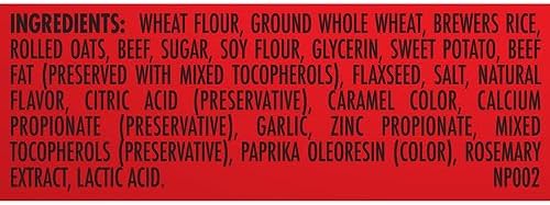 Milk-Bone Trail Mix Chewy & Crunchy Dog Treats, Real Beef & Sweet Potato, 9 Ounce (Pack of 6)