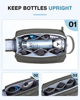 BAGSMART Toiletry Bag for Men, Large Travel Toiletry Organizer, Dopp Kit Water-resistant Shaving Bag for Toiletries Accessories - Grey