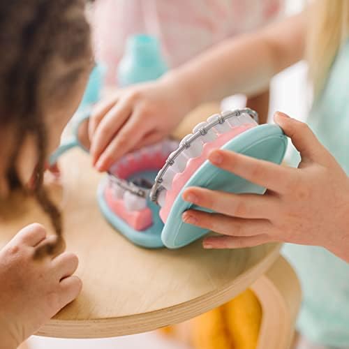 Melissa & Doug Super Smile Dentist Kit With Pretend Play Set of Teeth And Dental Accessories (25 Toy Pieces) Pretend Dentist Play Set, For Kids Ages 3+