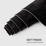 Suede Auto Headliner Fabric 96" L × 60" W with Foam Backing - Black Interior Replacement Material for Car/Truck/SUV/RV Roof, Tube Packaging - Home Repair/DIY Headliner Material