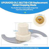 Food Processor Blade, Compatible with Cuisinart Food Processor DLC-8 Replacement Blade, DLC-861TXB-CSR Blade Replacement Parts for 11-Cup Food Processor, Fits Models DFP-11, DLC-2011, and More
