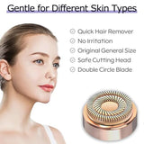 Generation 2 Replacement Heads for Flawless Facial Hair Remover Replacement Heads,Suitable for Flawless Replacement Heads Gen 2 for Flawless Facial Hair Remover for Women,As Seen On TV.(4 Pack)
