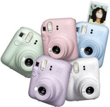 Fujifilm Instax Mini 12 Instant Camera Lilac Purple + Fuji Film Value Pack (40 Sheets) + Shutter Accessories Bundle, Incl. Compatible Carrying Case, Quicksand Beads Photo Album 64 Pockets