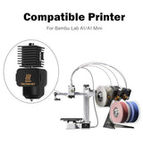 2 Pack A1 Mini/A1 Hotend Print Head Hot End Kit Extruder Upgrade High-Temperature 0.4MM Hardened Steel Nozzle Replacement with 4PCS Silicone Cover Sock for Bambu Lab 3D Printer Accessories