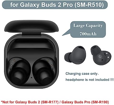 Charging Case for Samsung Galaxy Buds Pro 2 SM-R510, Replacement Charger Case Dock Cradle with USB C Cable Cord for Galaxy Buds 2 Pro Earbuds