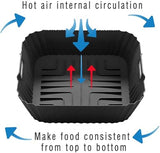7pcs Air Fryer Accessories for Ninja Air Fryer Pro XL 6-in-1 - AF181 &AF141 6.5 QT Air Fryer, with brushes Clip Spatulas Baking trays Baking Needles Hand Clips,Recipes