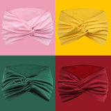 IVARYSS Extra Wide Headbands for Women Non-Slip, 7'' Large Twist Knotted Stretchy Wraps Head Bands Hair Accessories, 4 Pack, Bright Color