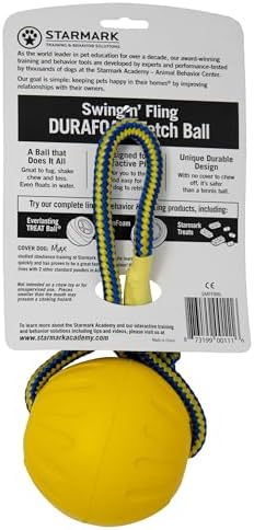 Starmark Swing 'n Fling DuraFoam Ball Dog Toy Large