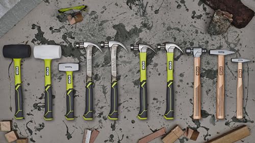 RYOBI RH16FSS 16oz Framing Hammer,Green , Black