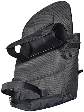 AlveyTech Saddle Bag for Mobility Scooter, Wheelchair, & Electric Power Chair (Small, Black) - Accessories Holder Armrest Side Pouch Storage Organizer Bags for Adults, Water-Resistant, Easy Install