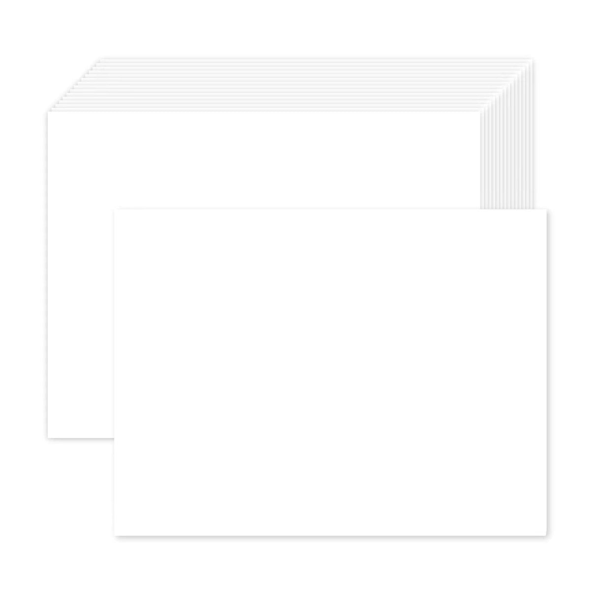 100 Pack White Blank Cardstock 5x7 Thick Paper，Goefun 80lb Flat Cards Stock Printer Paper for Invitations, Postcards, Photos, DIY Card Making