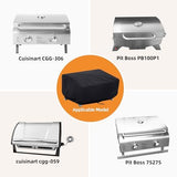NOELIFE 24 Inch Tabletop Grill Cover for Cuisinart CGG-306/ CGG-059A/ CGG-059, Pit Boss 75275/ PB336GS/ PB100P1, Waterproof Outdoor BBQ Grilling Griddle Accessories, Black (Cover Only)