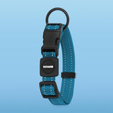 Voyager Reflective Dog Leash Collar Set with Neoprene Handle Supports Small, Medium, and Large Breed Puppies, Cute and Heavy Duty for Walking, Running, and Training - Turquoise, S
