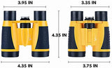 Compact Binoculars for Kids Bird Watching Hiking Camping Fishing Accessories Gear Essentials Best Toy Gifts for Boys Girls Children Toddler Waterproof 5X30 Optical Lens Including Compass
