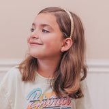 FROG SAC 6 Headbands for Girls - Thin Glitter Toddler Hair Accessories, Little Girl Rainbow Hair Bands, Kids Fashion Head Band Pack, Cute Sparkle Headband Accessory Set