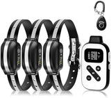 PetJoy 3 Dog Shock Collar for Large Dogs, Automatic Bark Collar with Remote, Bark and Training Collar Combo, Shock Collar with 5 Adjustable Levels of Sensitivity to Suit All Breeds of Dogs