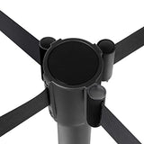 Amazon Basics Premium Crowd Control Stanchions with Easy Assembly, 6.5 foot Sturdy Retractable Belts - Pack of 2, Black