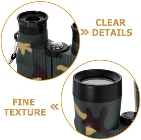 Telescope Compact Binocular Cruise Accessories Binoculars for Adults Hiking Binoculars Multi-Function Small Binocular Pocket Binoculars Tiny Binoculars Mini Handheld Binoculars