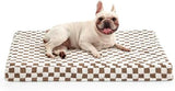 JOEJOY Dog Bed for Medium Dogs, Large Orthopedic Dog Bed with Removable Washable Cover, Cute Modern Plush & Memory Egg Crate Foam Dog Bed, 30 x 20 inch, Brown