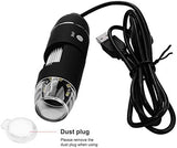 Microscope, USB Microscope Industrial Accessories, Portable Magnification, Builtin 8 LED Lights, for Phone Repair Jewelry Appraisal