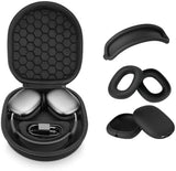 Yinke Smart Case for AirPods Max Headphones Supports Sleep Mode, with AirPods Max Silicone Earpad Cover/Ear Cups Cover and Headband Cover Anti-Scratch Accessories, Hard Organizer Portable Carry Travel