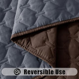 Smiry Waterproof Dog Bed Cover Blanket, Soft Reversible Pet Blanket, Washable Leakproof Cats Dogs Couch Cover for Sofa, Couch, Furniture (52x82 Inch, Chocolate/Dark Grey)