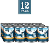 Amazon Brand - Wag Wet Canned Dog Food, Chicken & Vegetable Stew Recipe, 13.2 oz Can (Pack of 12)