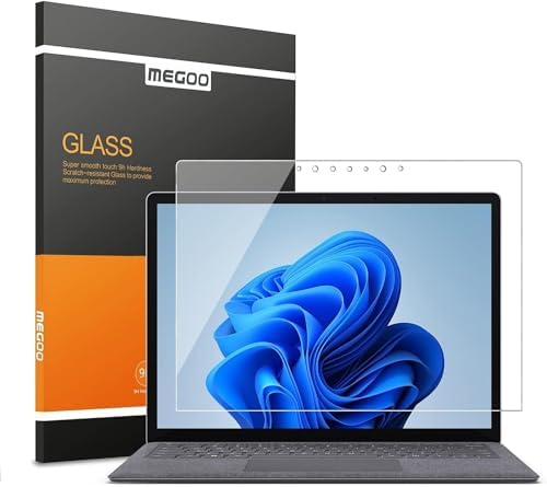 Megoo Screen Protector for Microsoft Surface Laptop 6/5/4/3 (15 inch), Tempered Glass/Anti Shatter/Anti scratch/Smudge Resistant/HD Clear, Support Surface Pen