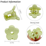 40Pcs Colorful Small Flower Hair Clips, TEBIEKOY Baby Hair Clips Mini Claw Clips Cute Jaw Clips Hair Pins Hair Barrettes Toddler Hair Accessories for Women Girls Kids Teens