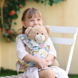 GAGAKU Baby Carrier for Dolls Reborn Baby Doll Carrier Kids Toy Play Baby Carrier for Stuffed Animals Babydoll Accessories for Toddlers - Green - Flowers Plumeria