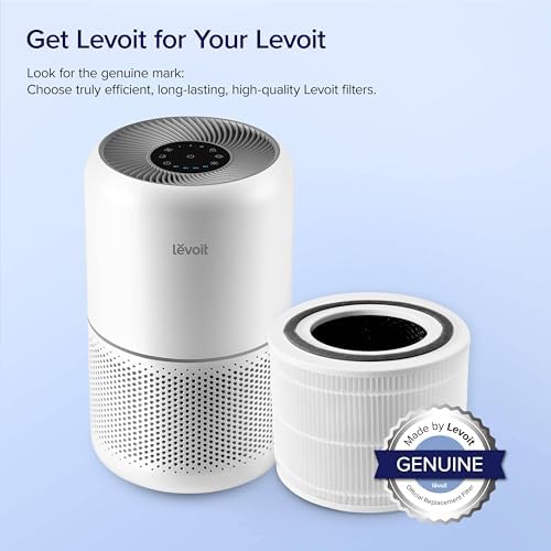 LEVOIT Genuine Core 300-P Air Purifier Replacement Filter, 3-In-1 Filter, High-Efficiency Activated Carbon, Core300-RF, 1 Pack, White