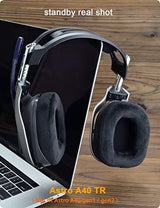 A40 TR Mod Kit – defean Replacement Earpads and Headband Compatible with Astro Gaming A40 TR Headset,Ear Cushions, Upgrade High-Density Noise Cancelling Foam, Added Thickness (Black Velour)