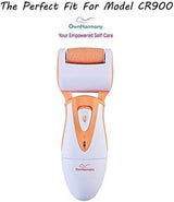 Own Harmony Extra Coarse 3 Refill Rollers Best Fit for Electric Callus Remover CR900 - Foot Care for Healthy Feet - Pedicure File Tools - Replacement 3 Pack Extra Coarse (Peach)