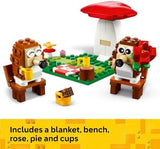 LEGO Hedgehog Picnic Date Building Toy - Animal Figures and Playset for Kids, Boys and Girls, Ages 8+ - Gift for Valentines Day for Her and Him - with 2 Hedgehog Toys and Accessories - 40711