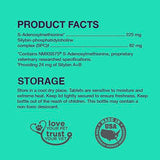 Nutramax Denamarin Liver Health Supplement for Dogs, With S-Adenosylmethionine (SAMe) and Silybin, 30 Chewable Tablets